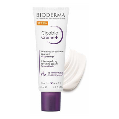 Bioderma Cicabio Crème+ SPF 50+ Ultra-Repairing Soothing Cream