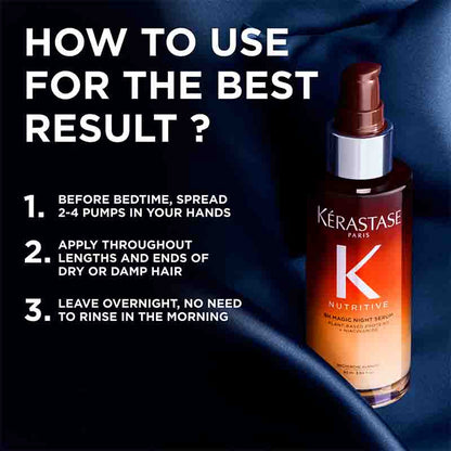 Kérastase Nutritive 8H Magic Night Overnight Hair Serum for Dry Hair