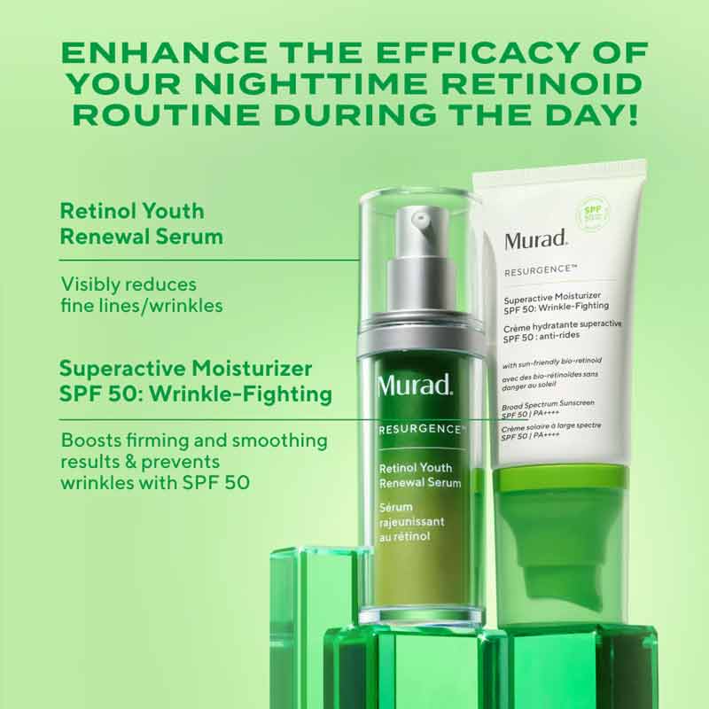 Murad Resurgance Superactive Moisturiser SPF 50: Wrinkle-Fighting