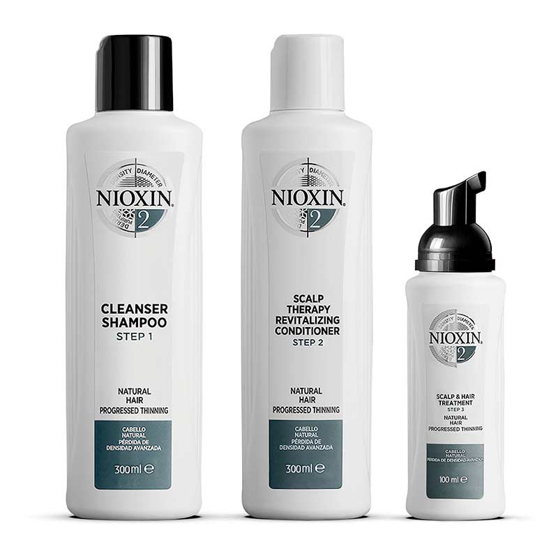 Nioxin System 2 Three Part Loyalty Kit for Progressed Thinning
